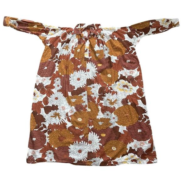 Dodo Bar Or Vyan Kaftan Maxi Dress in Loren Camel Retro Floral Size L - Picture 13 of 13